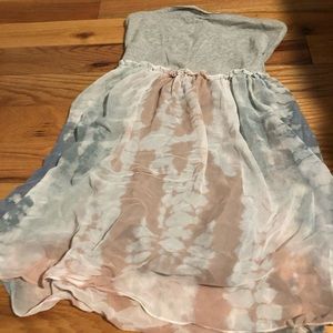 Strapless Tye-Dyed Kimchi Blue Summer Dress